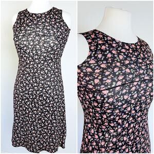 Vintage 90s‎ Floral Grunge Stretchy Mini Dress by Kathy of California // Size XS